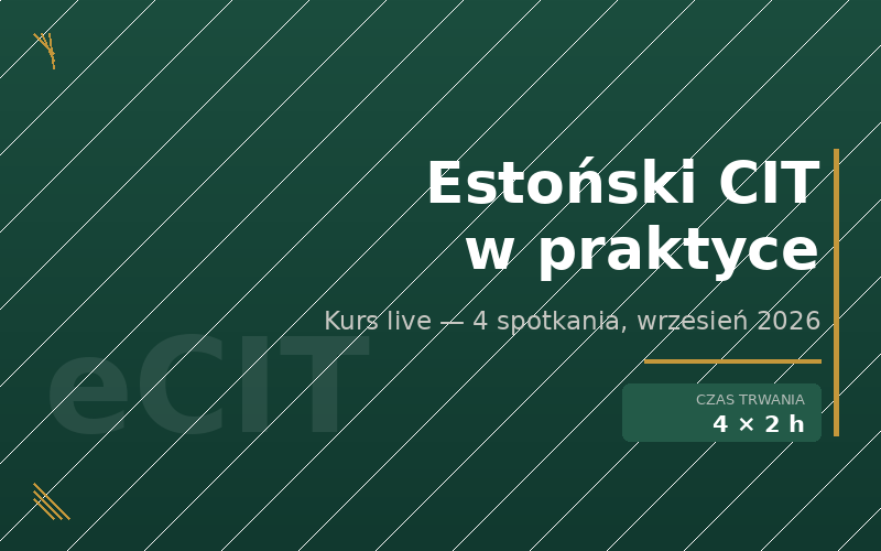 Estoński CIT w praktyce