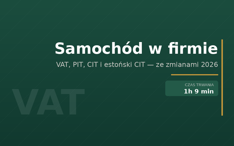 Samochód w firmie
